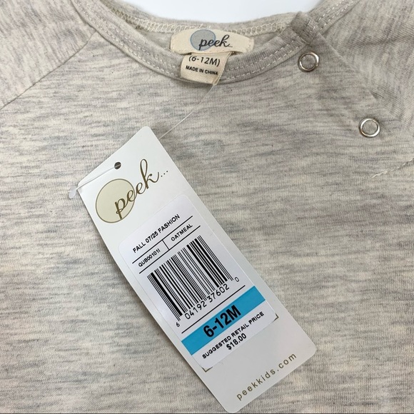 NWT Peek Bundle 6-12 months Jacket and Two Long Sleeve Tops - Picture 9 of 16